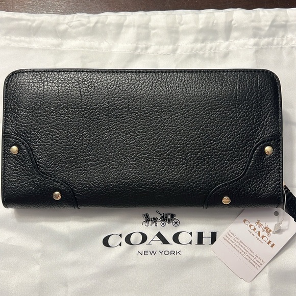 Coach Mercer Accordion Zip Wallet In Grain Leather - Picture 3 of 8